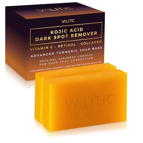 VALITIC Kojic Acid Soap Bars with Vitamin C, Retinol ⚙️