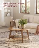 Thumbnail 3 de VASAGLE MAEZO Round Coffee Table 31.5" dia 🌟