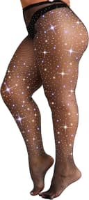 Thumbnail 3 de VEBZIN Sparkly Fishnet Tights 🎩