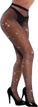 Thumbnail 4 de VEBZIN Sparkly Fishnet Tights 🎩