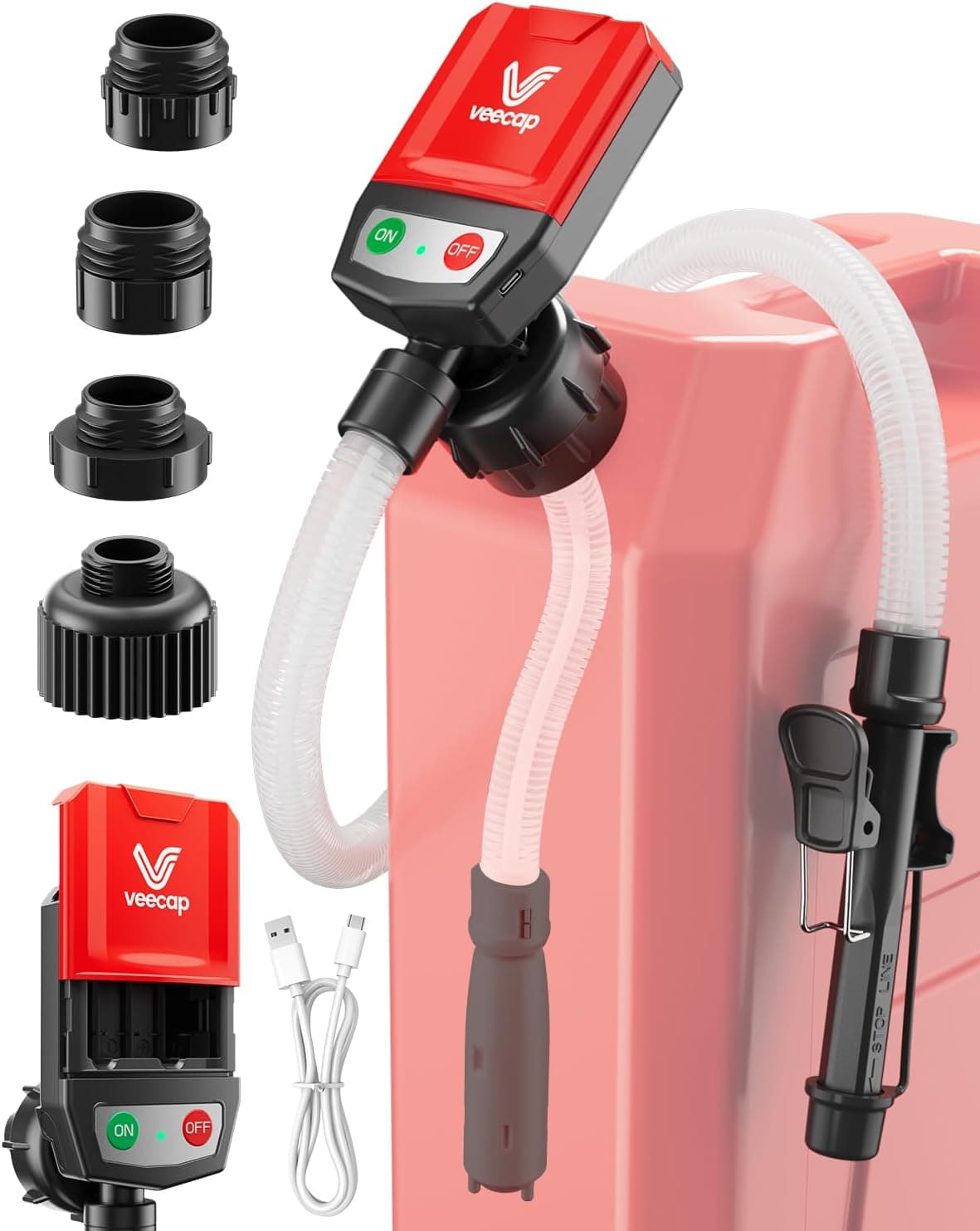 VEECAP Automatic Electric Fuel Transfer Pump with Auto-Stop 👷♂️