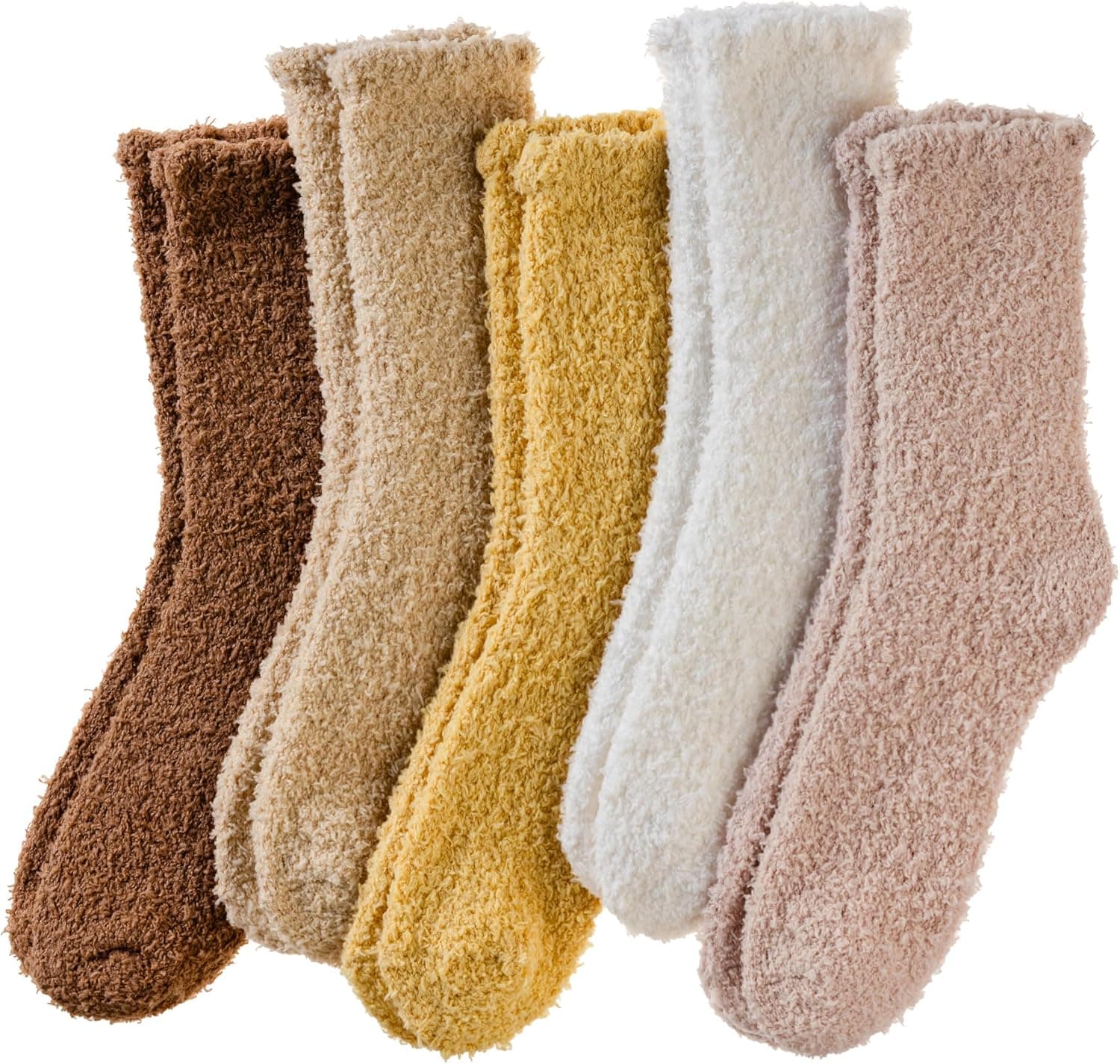 Velice Womens Fuzzy Socks 5 Pairs 🧦