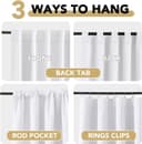 Thumbnail 3 de H.VERSAILTEX White Curtains 52x84 Inch ⌚