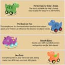 Thumbnail 4 de Veslier Dinosaur Car Toy 4-Pack for Toddlers 🚗