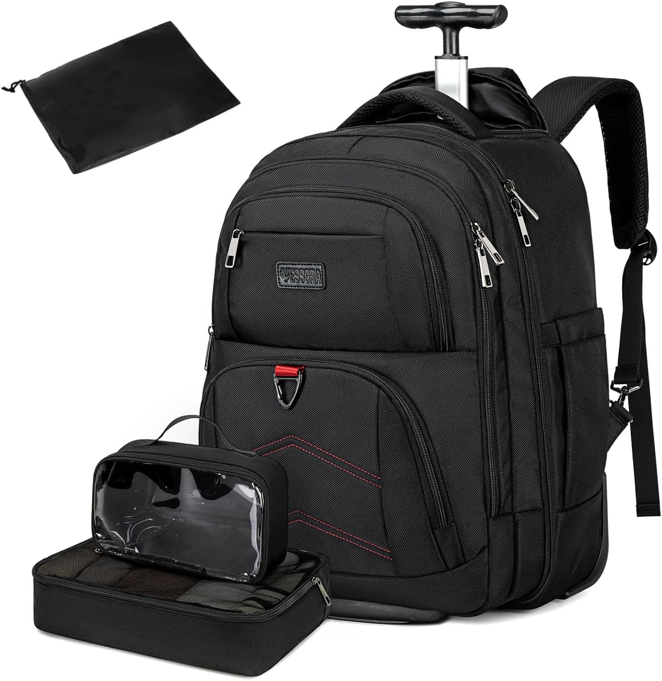 Vessgra Rolling Backpack 45L wheeled luggage backpack 📚