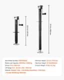 Thumbnail 6 de VEVOR 5000 lbs A-Frame Trailer Jack 15" 🛻