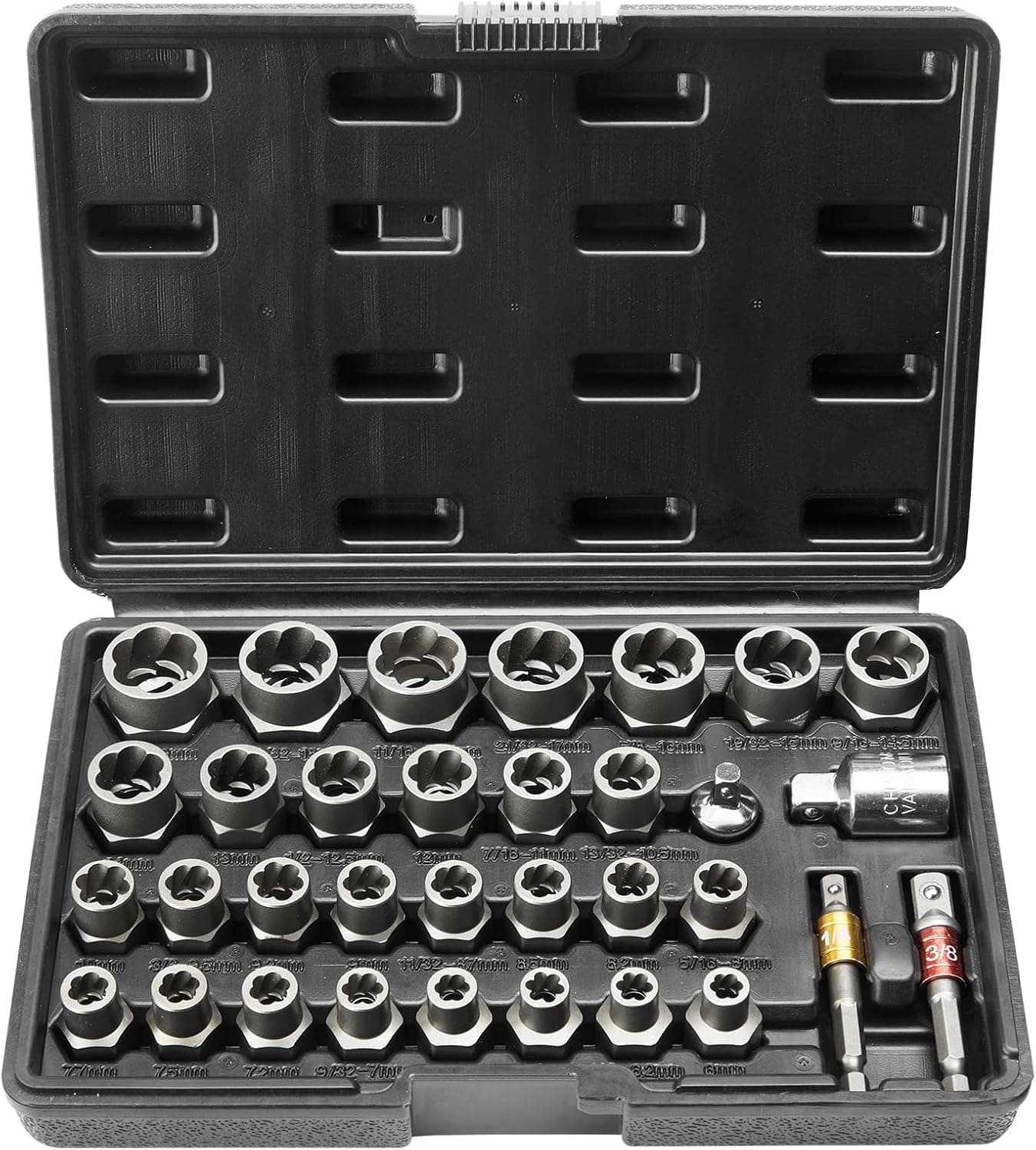 VEVOR Bolt Extractor Set 32-Piece for Damaged Bolts 🔩