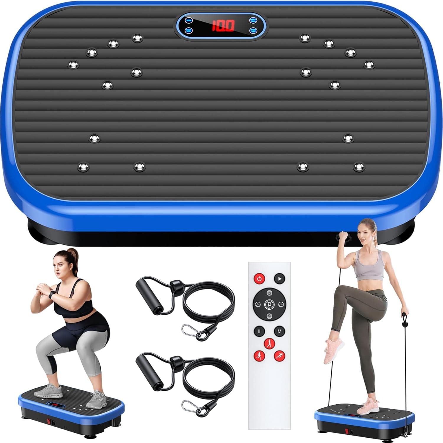 Vibration Plate Exercise Machine 180-Speed Whole Body Vibration Platform 🎽