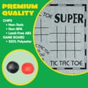 Thumbnail 5 de Vintage Giant 3-in-1 Checkers Game, 24 Chips ♟️