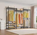 Thumbnail 1 de VIPEK V5 Portable Closet Rack with 4 Rods, 8 Shelves, 890LBS 📦