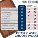 Thumbnail 2 de Virginia Boys Kitchens Walnut Cutting Board 20x15 🍽️