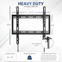 Thumbnail 2 de VIVO MOUNT-VW075F Heavy Duty TV Wall Mount 400x400 📺