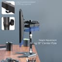 Thumbnail 5 de VIVO STAND-V002F Dual Monitor Desk Stand for 2 Screens 📺