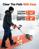 Thumbnail 1 de VOLTASK 12-Inch Corded Snow Blower 10 Amp ☃️