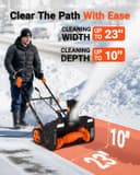 Thumbnail 1 de VOLTASK 23-Inch Electric Snow Blower 25 ft 📦