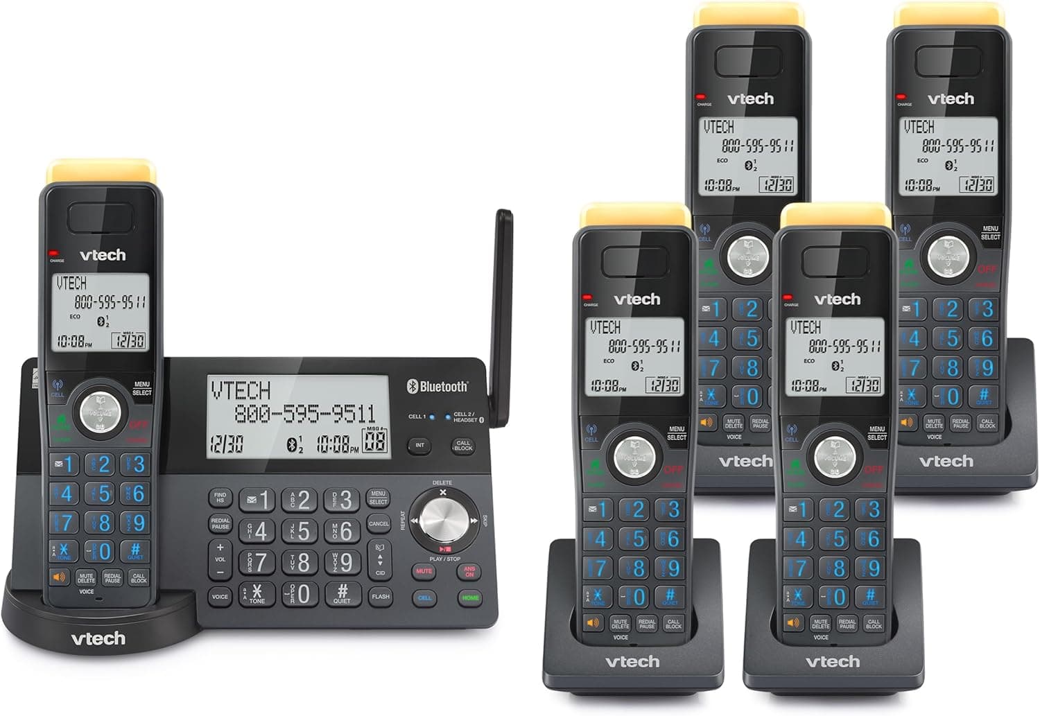 VTech IS8128-51 2300 ft 5-Handset Cordless Phone 📞