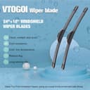 Thumbnail 1 de VTOGOI OEM Quality 24" + 18" Windshield Wiper Blades 🚗