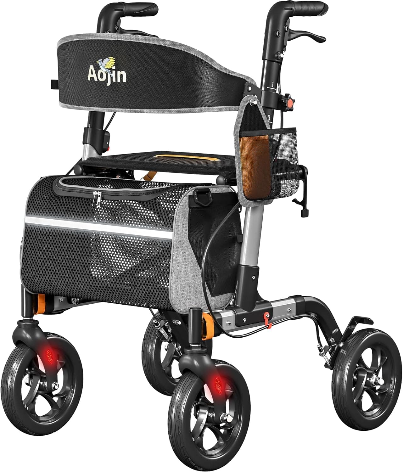 Walkers for Seniors Rollator Walker with Seat 350 lb 🚶♂️