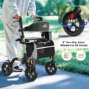 Thumbnail 4 de Walkers for Seniors Rollator Walker with Seat 350 lb 🚶♂️