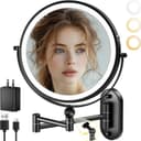 Thumbnail principal de 9" Wall Mounted Lighted Makeup Mirror 4000mAh 💄