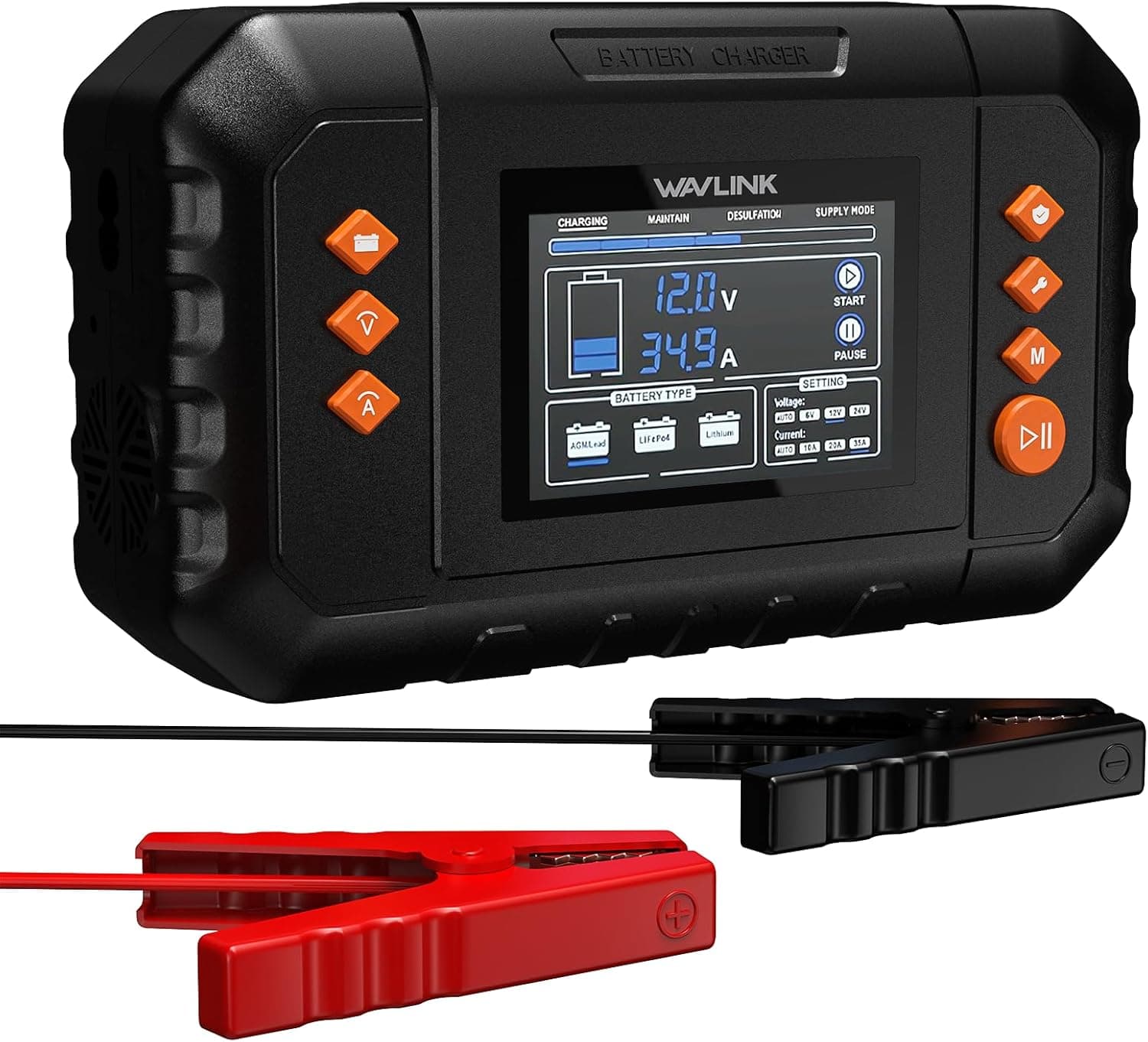 WAVLINK 450W Smart Battery Charger 35A ⚡