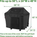 Thumbnail 2 de Weber Spirit II E-310 Outdoor Grill Cover 🧯