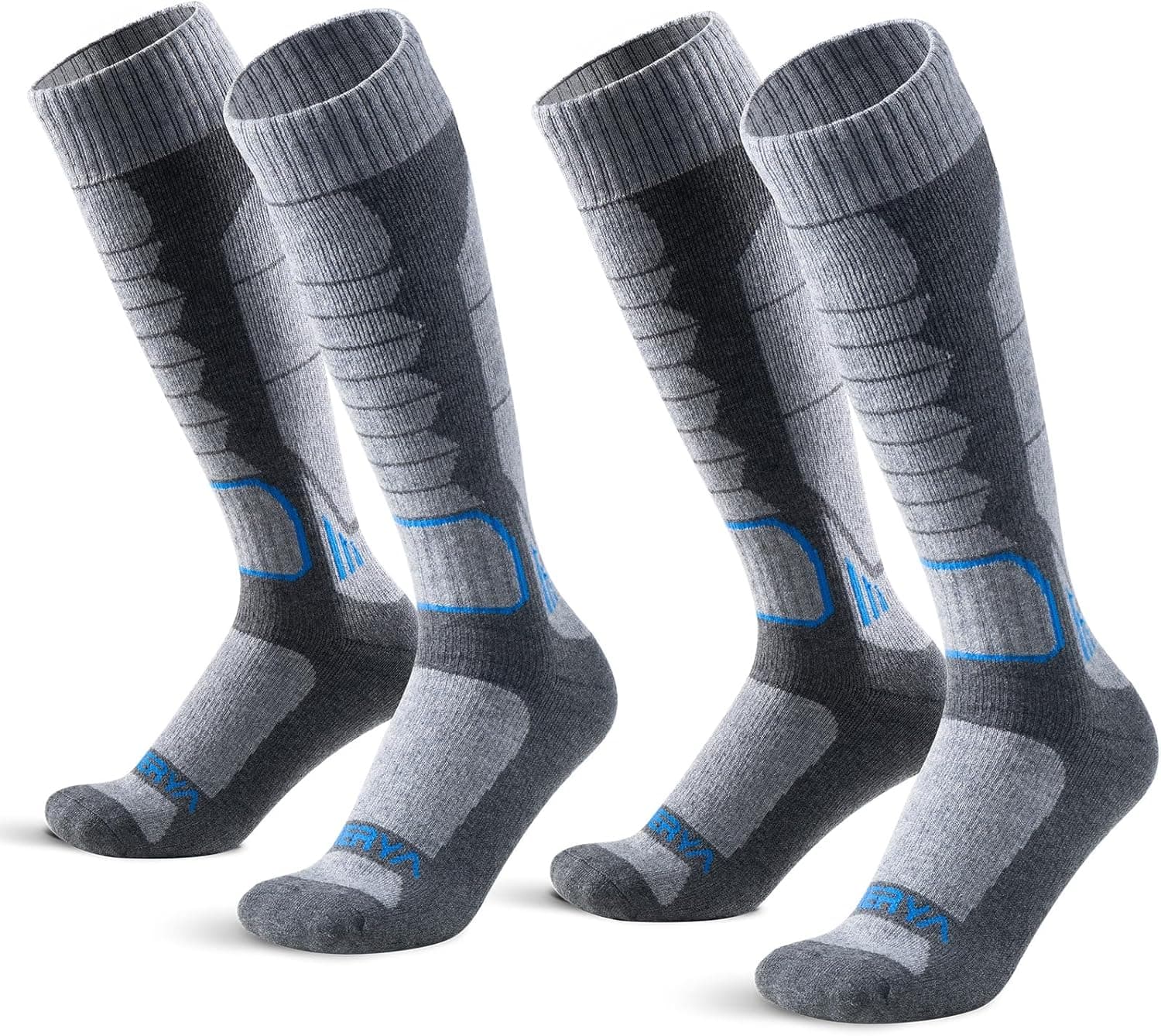 WEIERYA Merino Wool Ski Socks Over-the-Calf 🧦