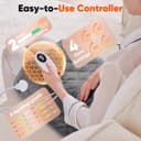 Thumbnail 5 de Weighted Heating Pad 9-Heat Options, Grey 🔥