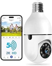 WESECUU Light Bulb Security Camera 2K 📷