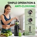 Thumbnail 4 de WETIE Cold Press Juicer, 99% Yield ⚙️