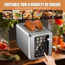 Thumbnail 4 de WHALL Touch Screen Toaster 2-Slice with Timer 🍞