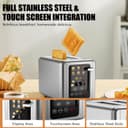 Thumbnail 6 de WHALL Touch Screen Toaster 2-Slice with Timer 🍞