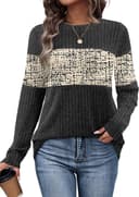 Thumbnail 2 de WIHOLL Color Block Sweater for Women 🧥