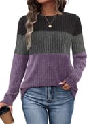 Thumbnail 5 de WIHOLL Color Block Sweater for Women 🧥