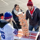 Thumbnail 5 de Wild Sports NFL Giant Stacking Wooden Blocks — Tumbling Tower Game 🧩