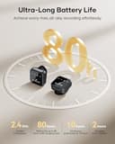 Thumbnail 4 de Wireless Lavalier Microphone 80h Battery Life 🎤