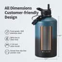 Thumbnail 5 de WixByti One Gallon 128oz Insulated Water Bottle 💧