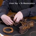 Thumbnail 4 de WOODEN.CITY Steampunk Gearworks 288-piece Mechanical Clock Kit 🧩