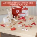Thumbnail 3 de Wooden Doctor Play Set for Toddlers toy kit 🧸