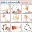 Thumbnail 2 de Wooden Toddler Musical Instruments Set 9PCS — Montessori xylophone 🎶