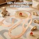 Thumbnail 4 de Wooden Train Track 52-Piece Set 18ft expansion 🚂