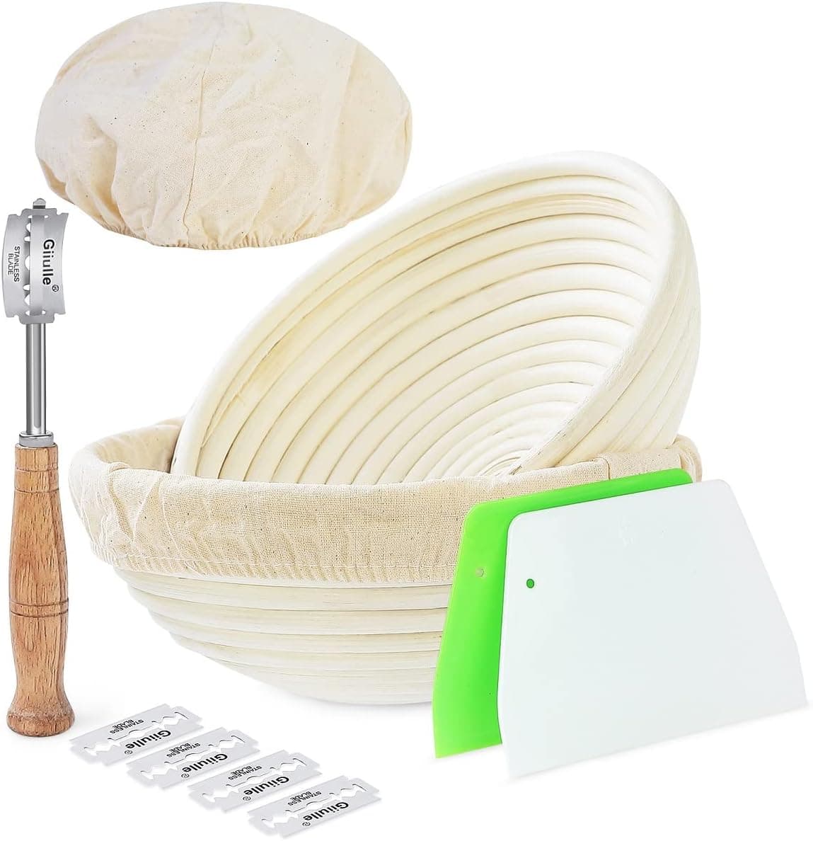 Wwyybfk Banneton Bread Proofing Basket 9.8" 🥖
