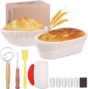 Thumbnail 1 de Wwyybfk Banneton Bread Proofing Basket 9.8" 🥖