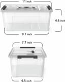 Thumbnail 1 de WYT 5-Litre Latch Bins, 6-Pack ⚙️