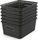 Thumbnail principal de WYT Woven Storage Organizer Basket 6-Pack — 10.1 x 7.55 x 4.1 🧺