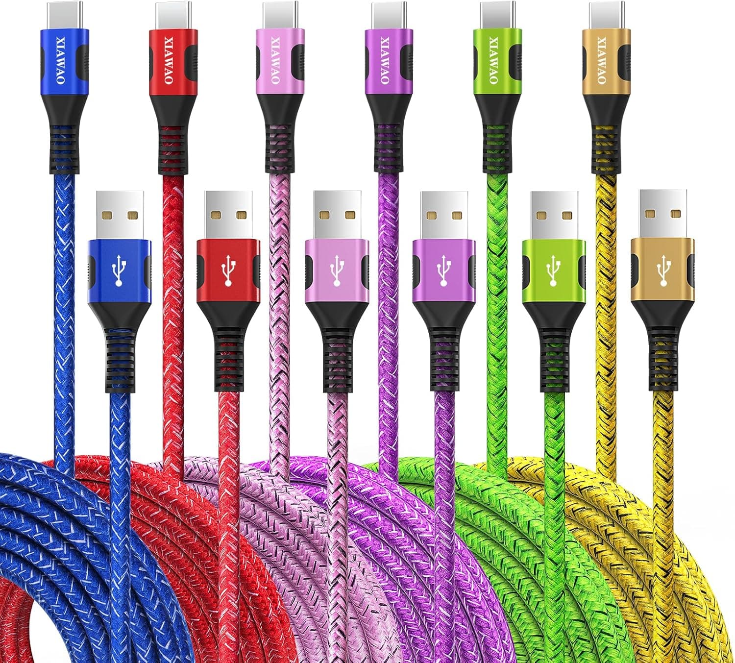 XIAWAO USB‑C Cable 6 Pack for iPhone 📱