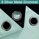 Thumbnail 5 de Yakamok 100% Blackout Curtains 52x84, Aqua 🪟