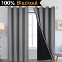 Thumbnail 1 de Yakamok 100% Blackout Curtains 84" Long, 52" Panels 🪟