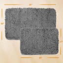 Thumbnail 1 de Yeaban Bath Mat Set 17 x 24 + 20 x 32 in gray 🛁