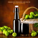 Thumbnail 1 de YEBODA 12 oz Amber Beer Bottles with Flip Caps 🍺